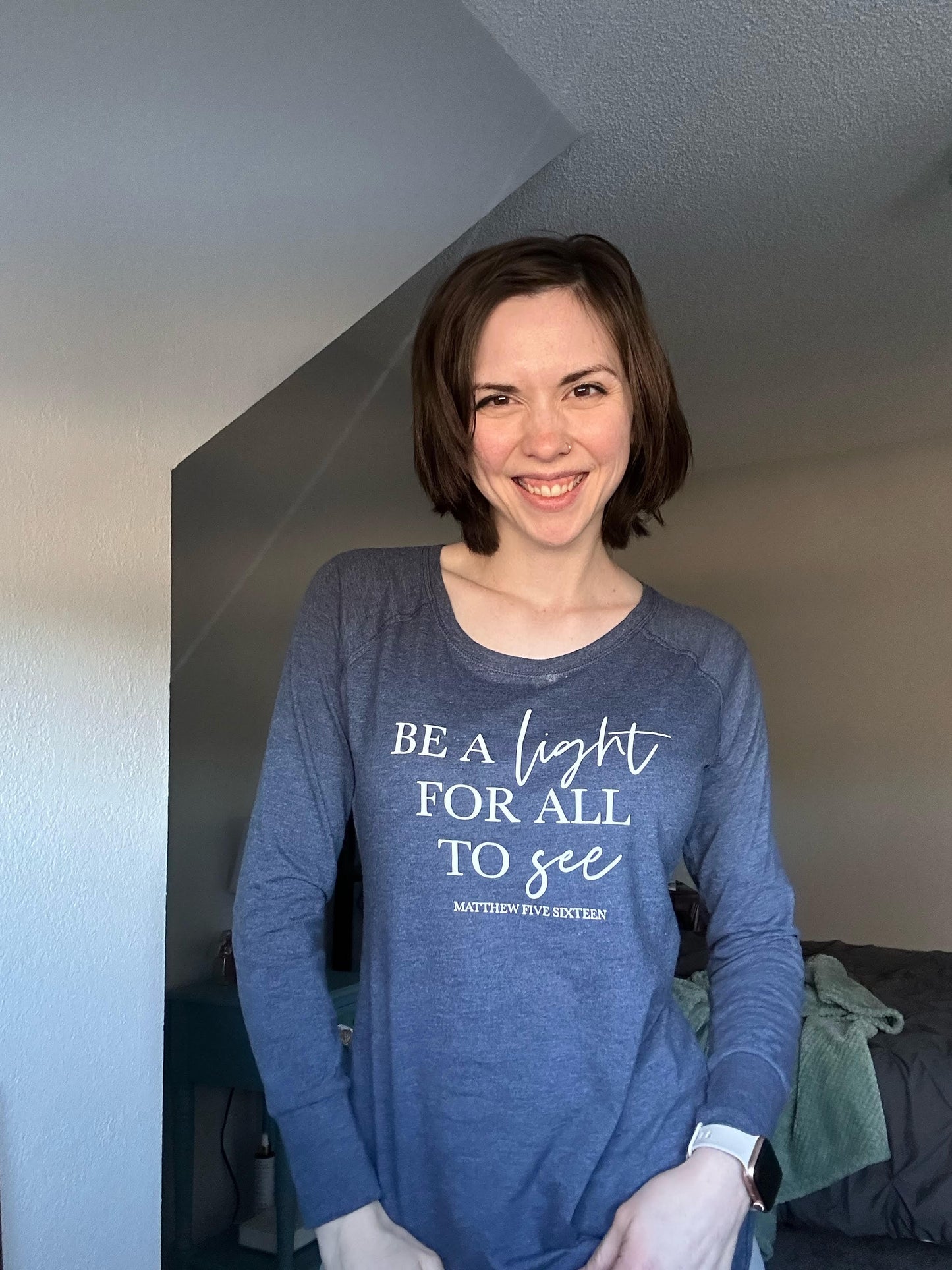 Be a Light for All to See Tunic Tee