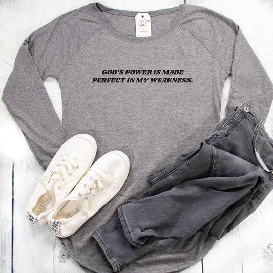 God's Power Is Made Perfect Tunic Tee