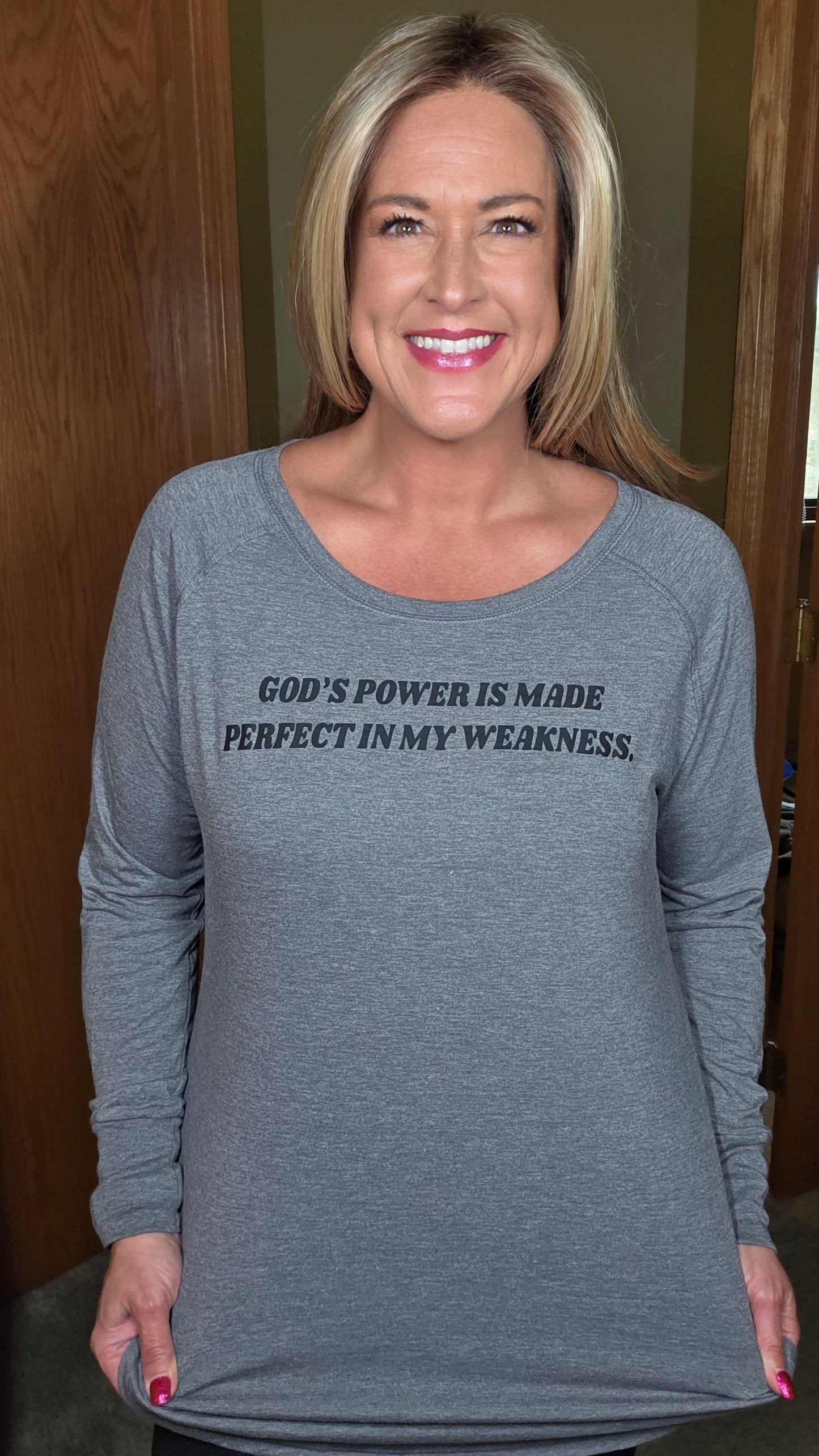 God's Power Is Made Perfect Tunic Tee