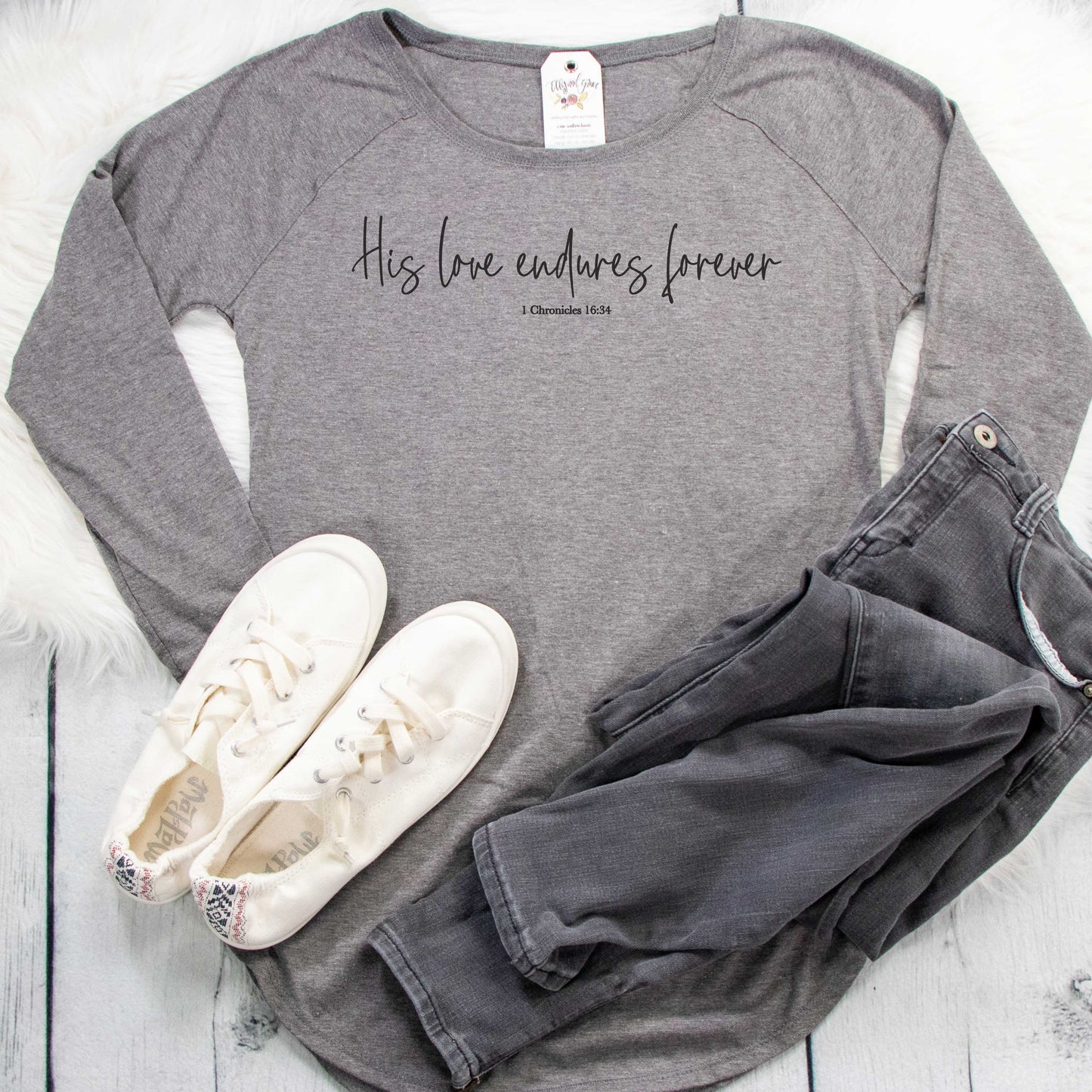 His Love Endures Forever Tunic Tee
