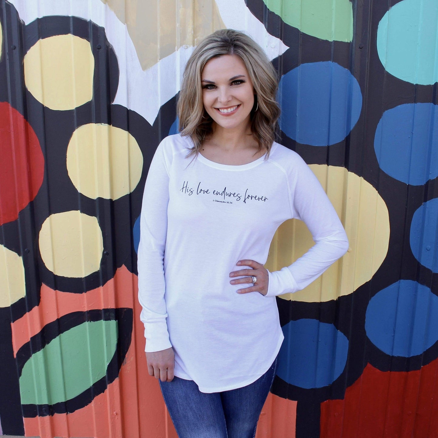 His Love Endures Forever Tunic Tee