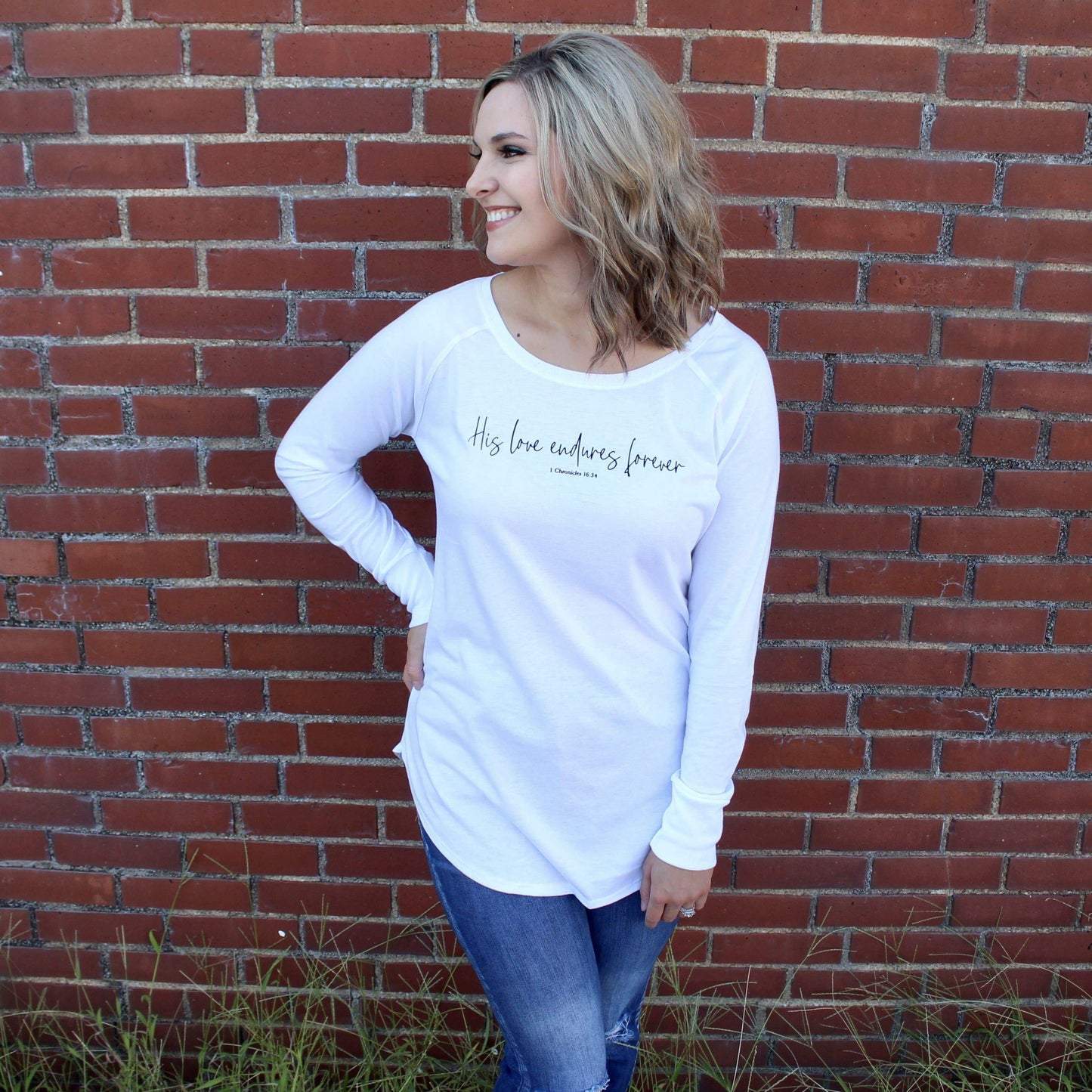 His Love Endures Forever Tunic Tee