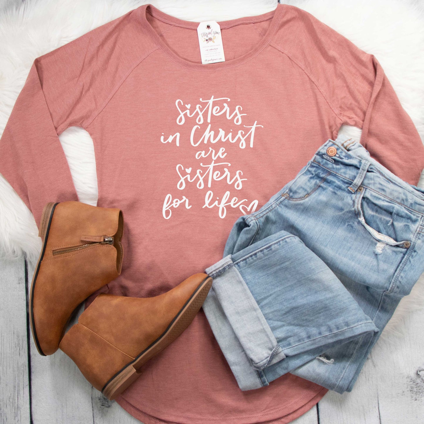 Sisters in Christ Tunic Tee