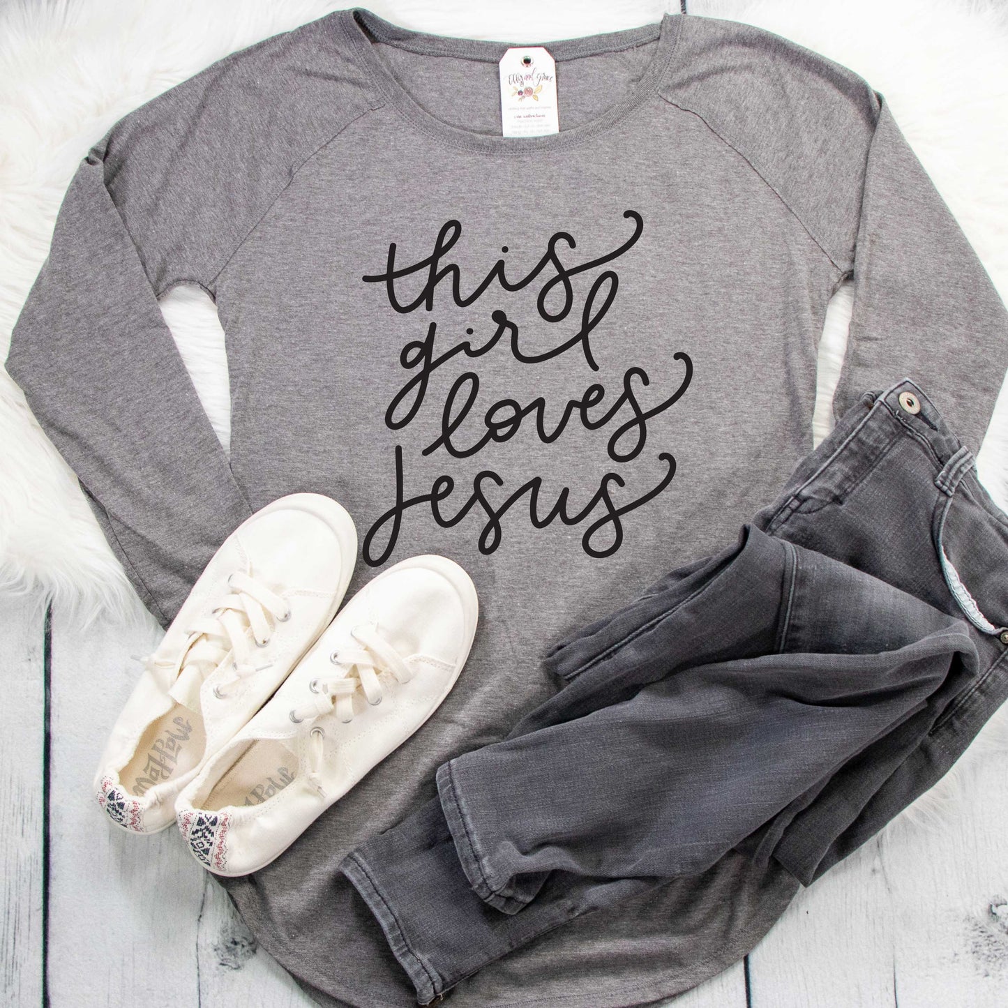 This Girl Loves Jesus Tunic Tee