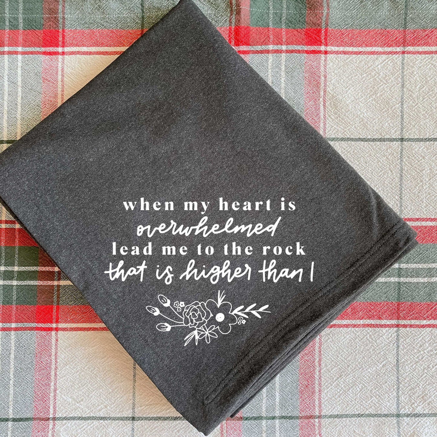 Lead Me to the Rock Fleece Blanket