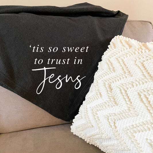 Tis so Sweet to Trust in Jesus Fleece Blanket