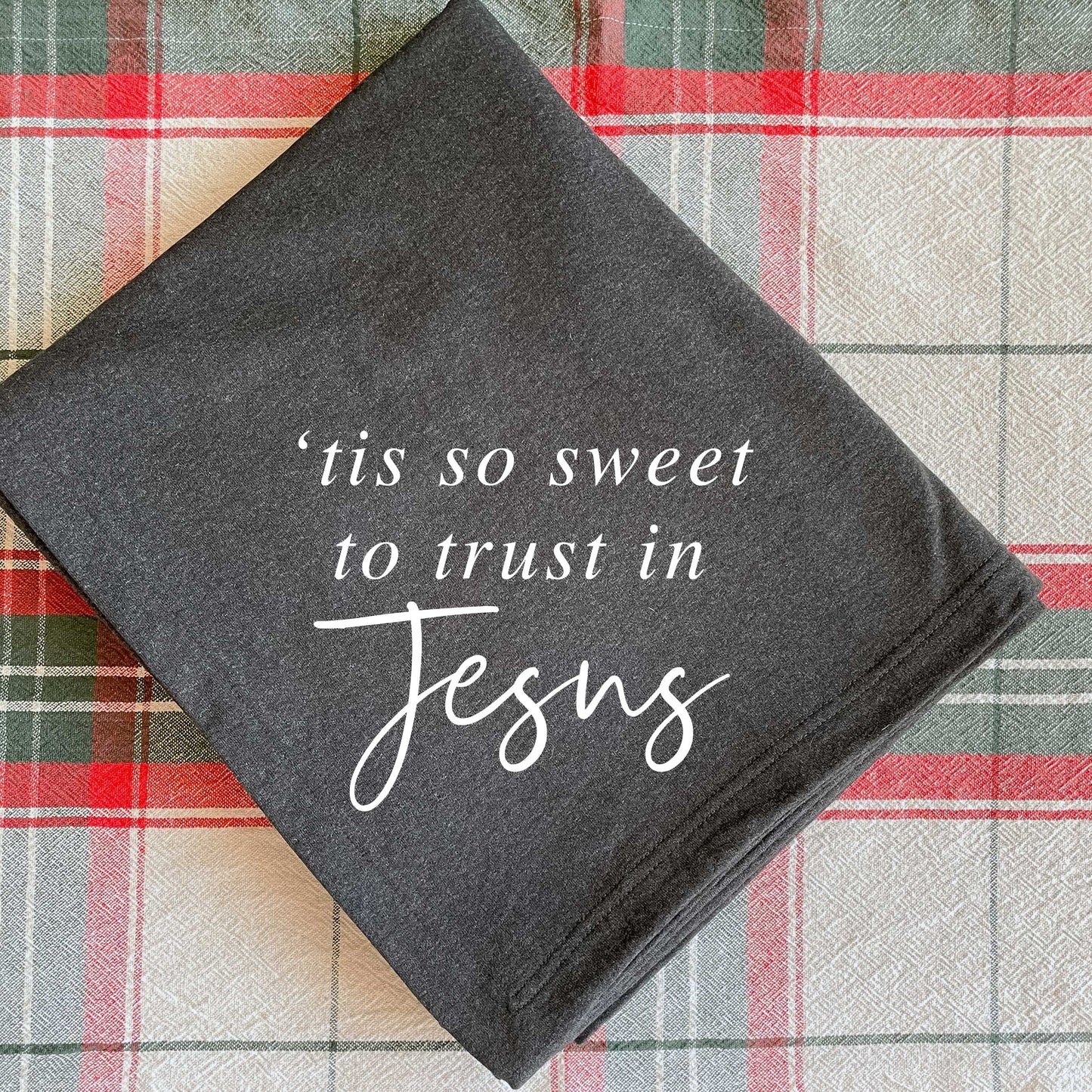 Tis so Sweet to Trust in Jesus Fleece Blanket