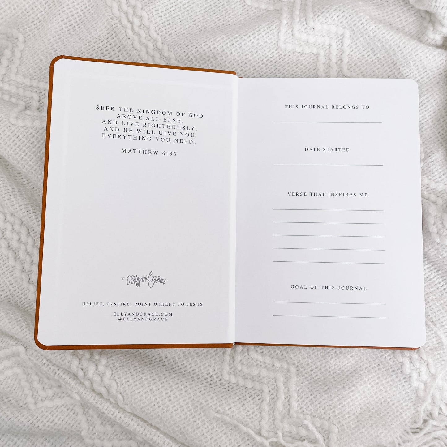 Seek First Elly and Grace Journal