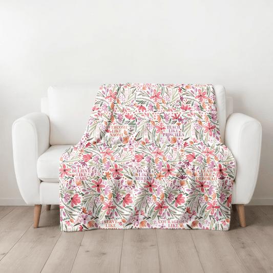 *ALMOST PERFECT* Women of the Bible Fleece Blanket