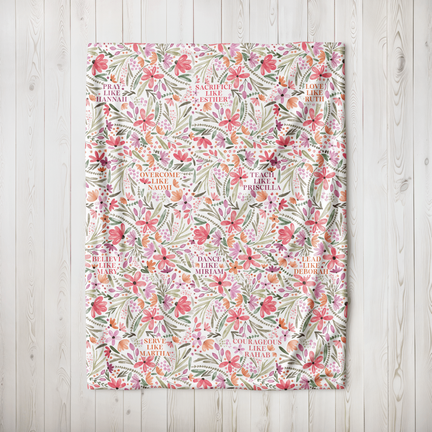 Women of the Bible Fleece Blanket (Blemished)