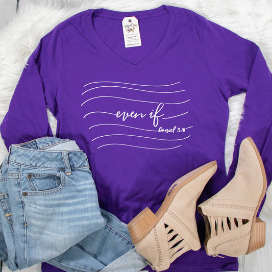 Even If Longsleeve V-Neck