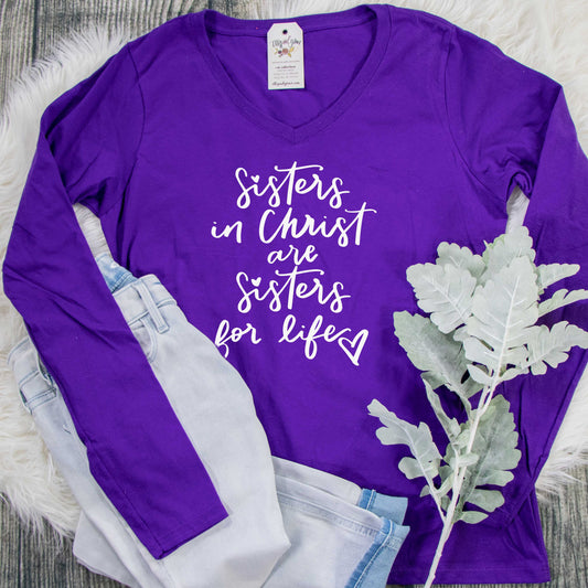 Sisters in Christ Longsleeve V-Neck