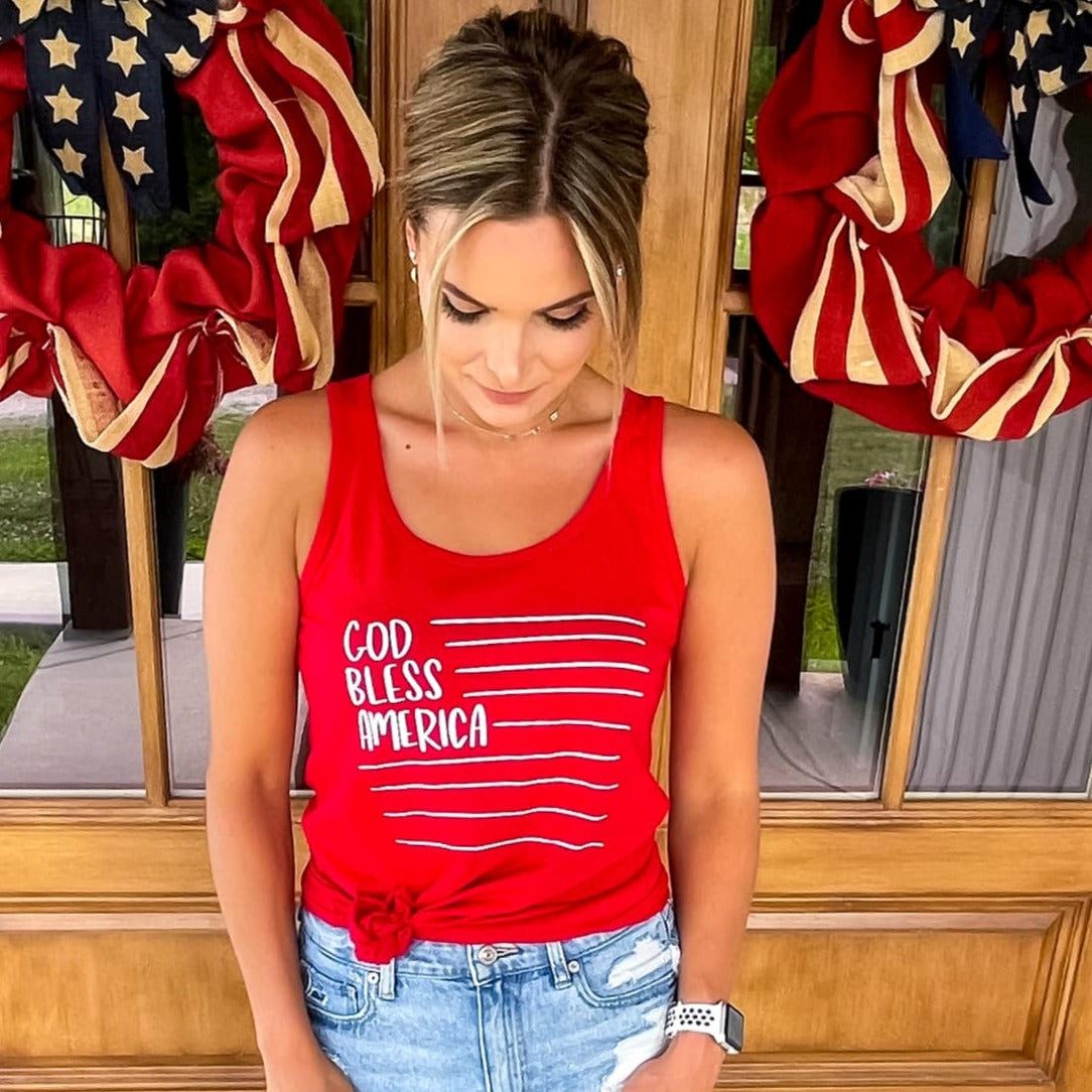 God Bless America Tank Top
