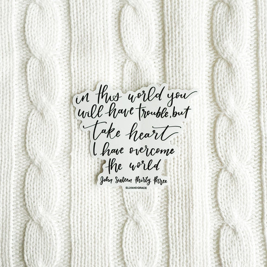 I Have Overcome The World Sticker