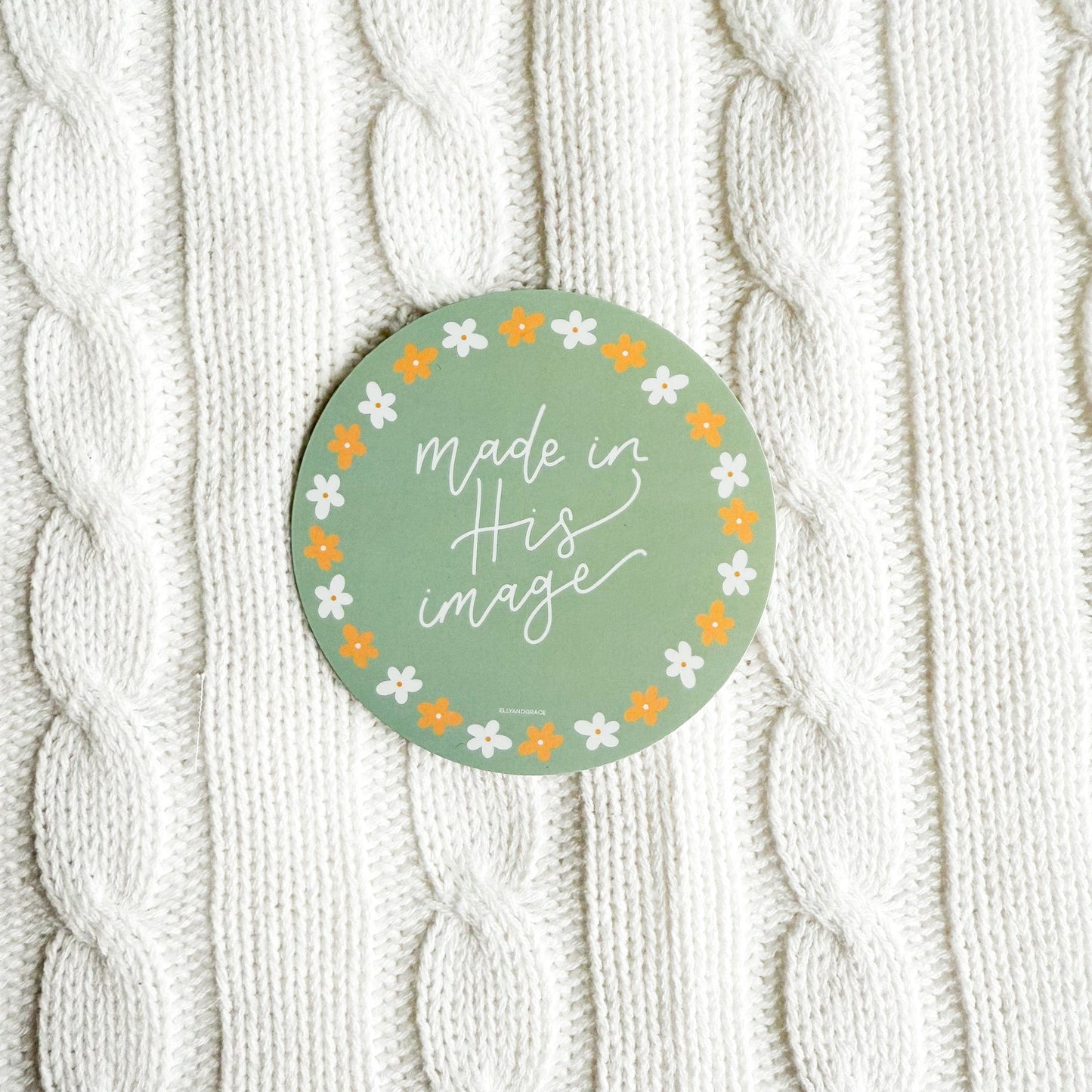 Made In His Image Sticker