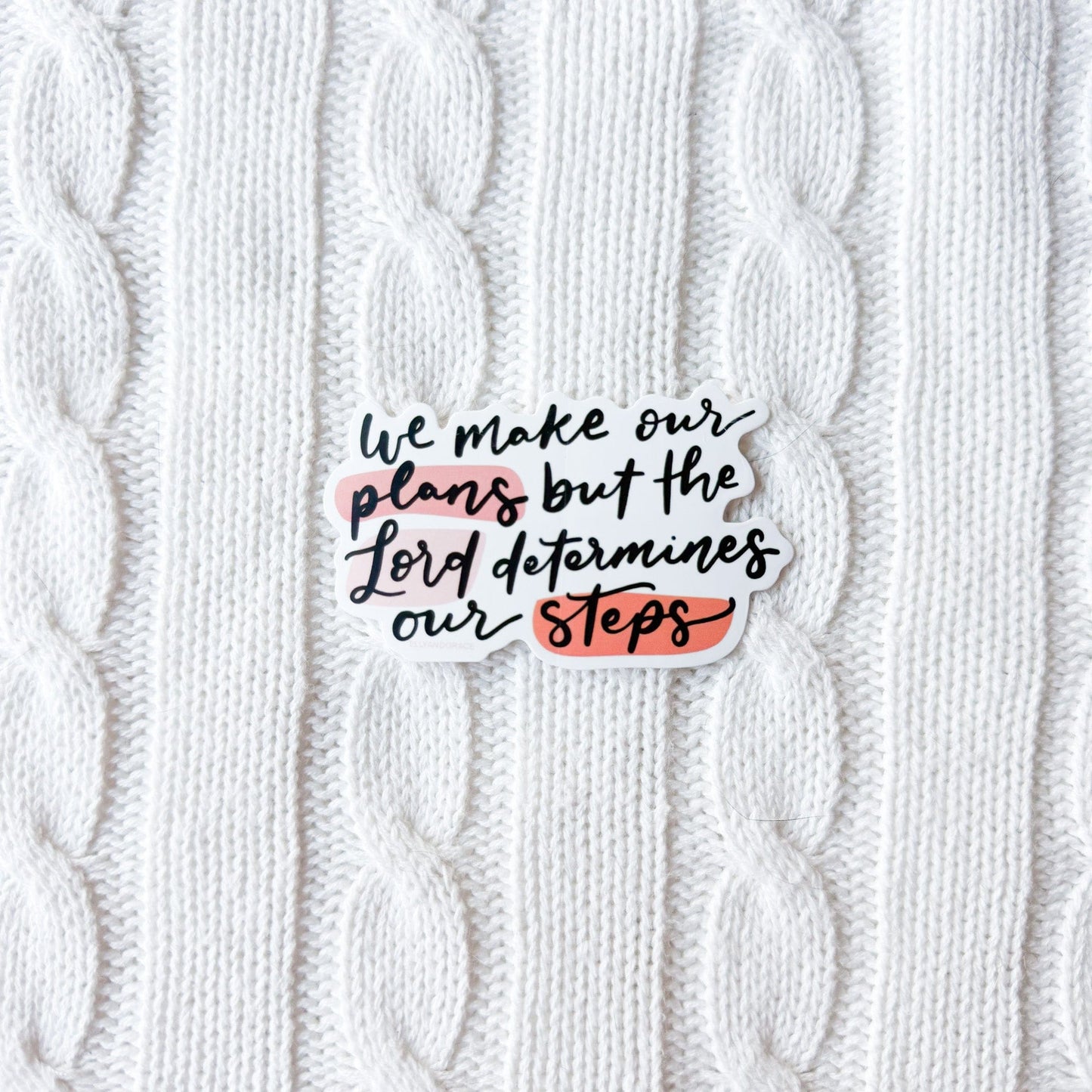 The Lord Determines Our Steps Sticker