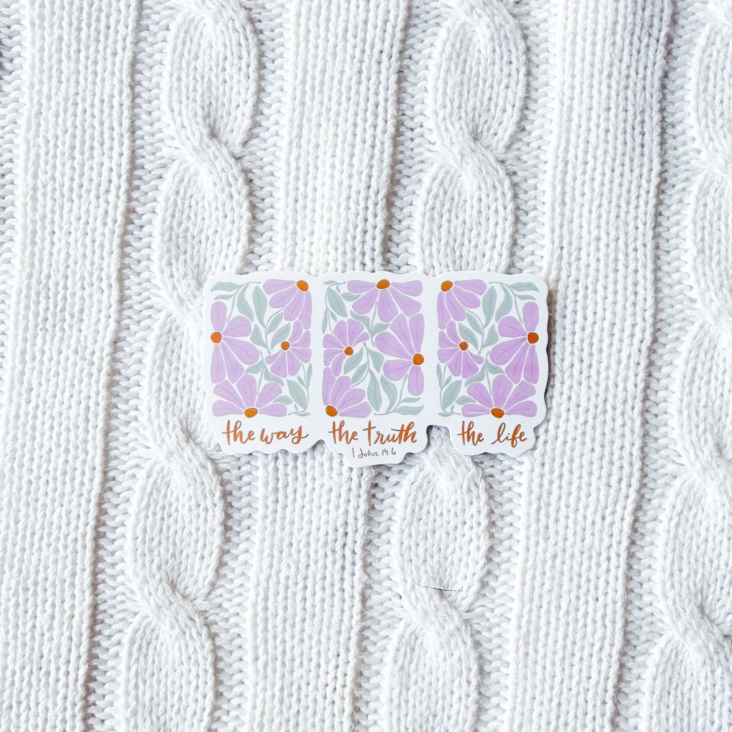 The Way The Truth The Life Sticker