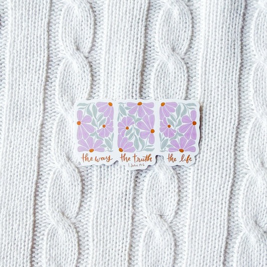 The Way The Truth The Life Sticker
