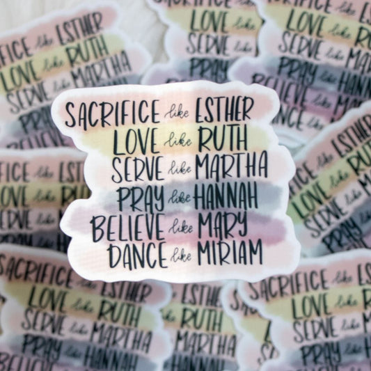 Women of the Bible Sticker