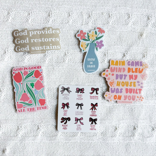 Grow In Grace Sticker Pack