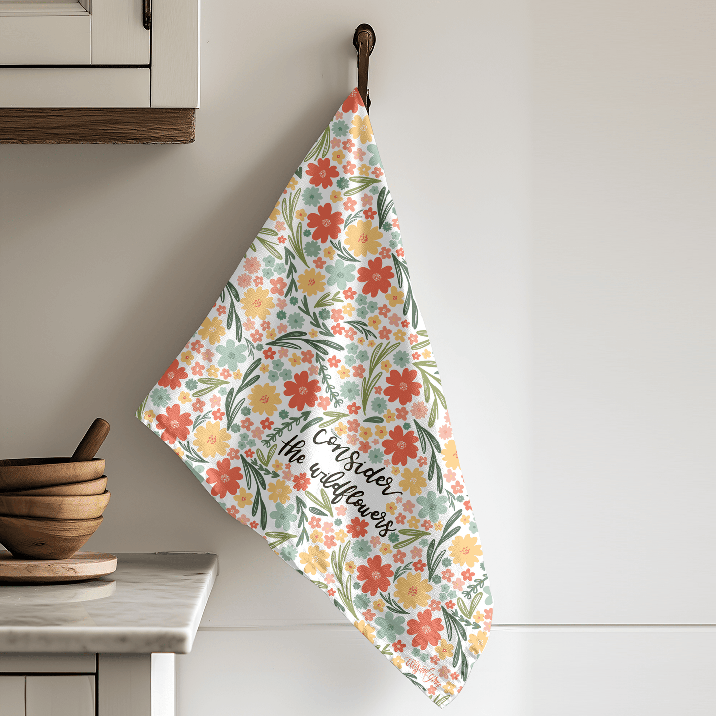 Consider the Wildflowers Tea Towel