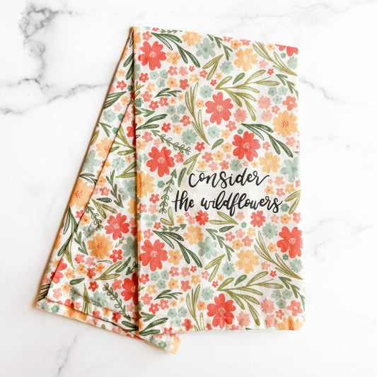 Consider the Wildflowers Tea Towel