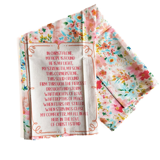 In Christ Alone Tea Towel