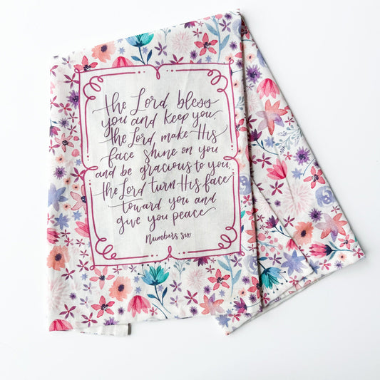 The Lord Bless You Tea Towel