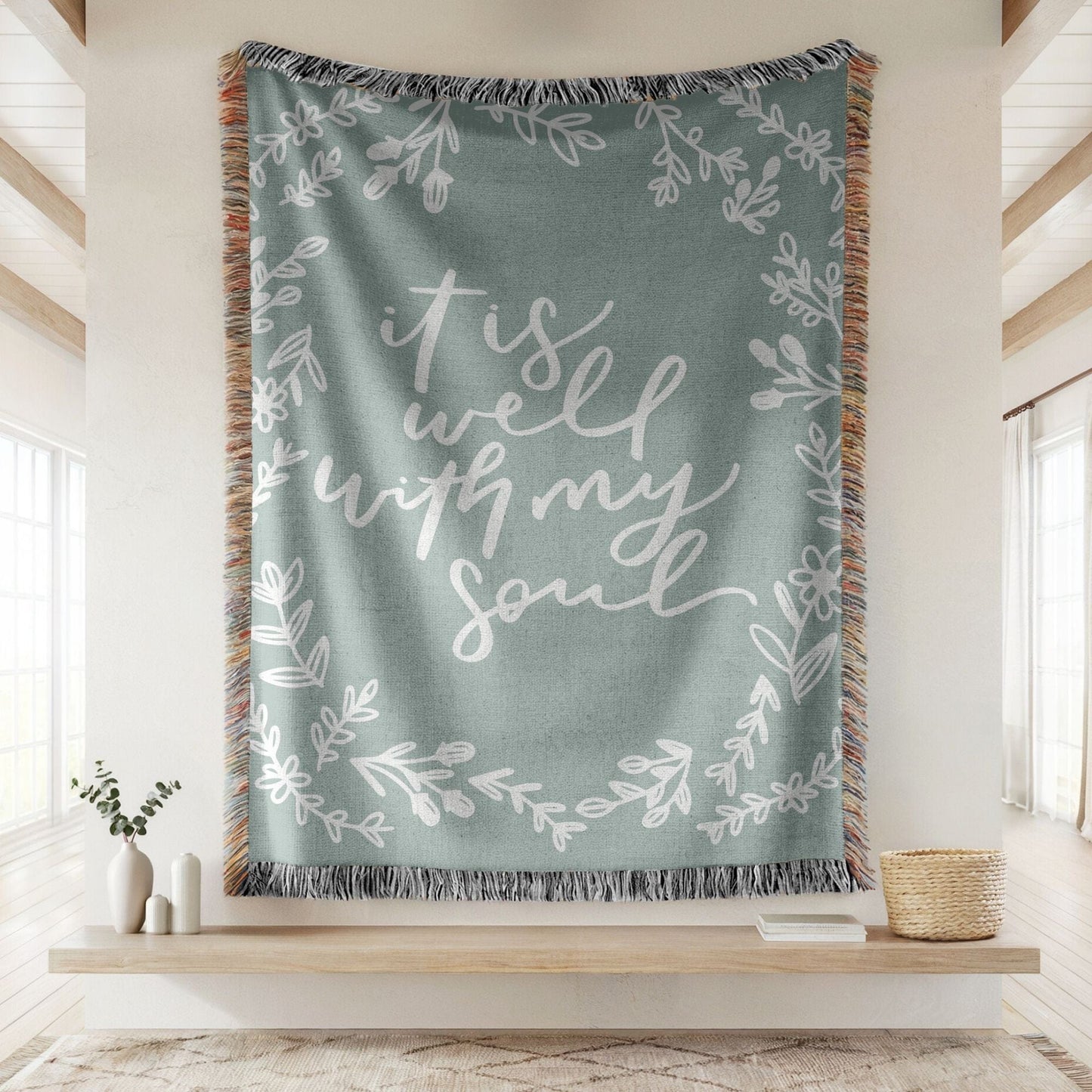 It Is Well Woven Blanket