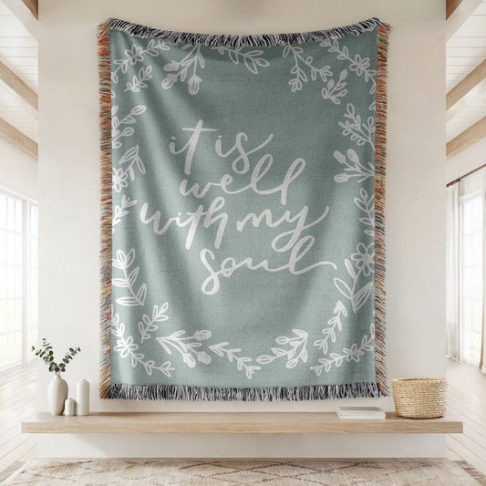 It Is Well Woven Blanket