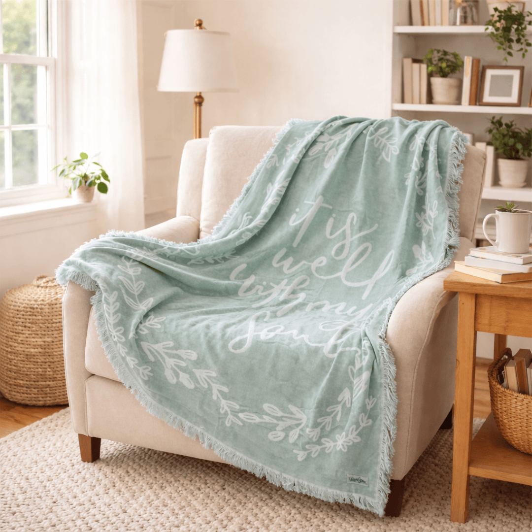 It Is Well Woven Blanket