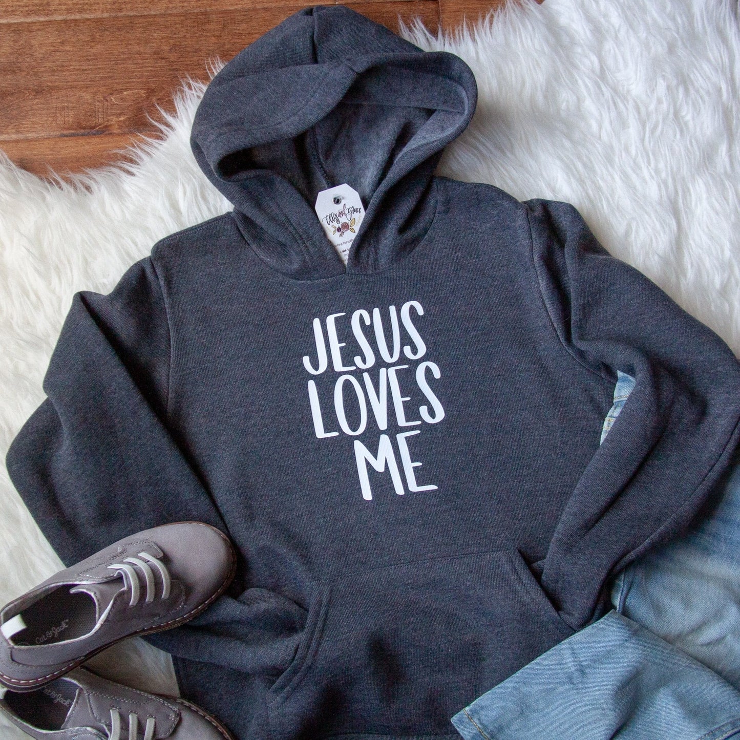 Jesus Loves Me Premium Kids Hoodie