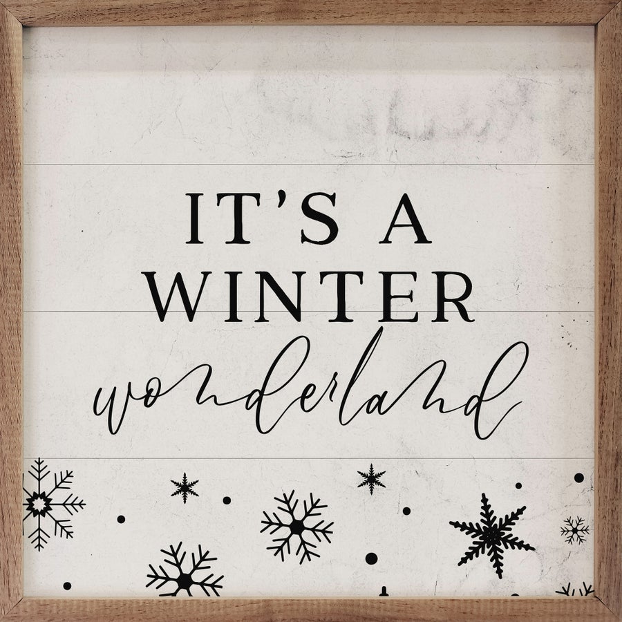 It's A Winter Wonderland Snowflakes White image 0