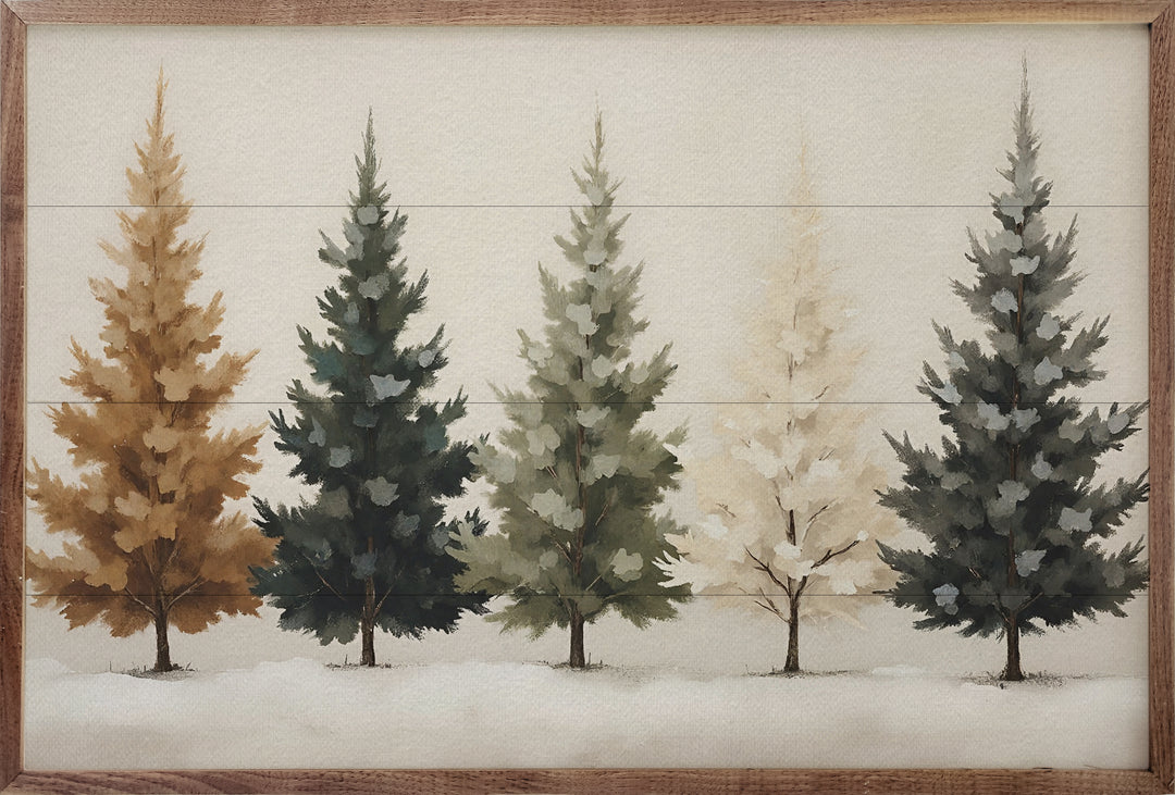 Colored Pine Trees image 2