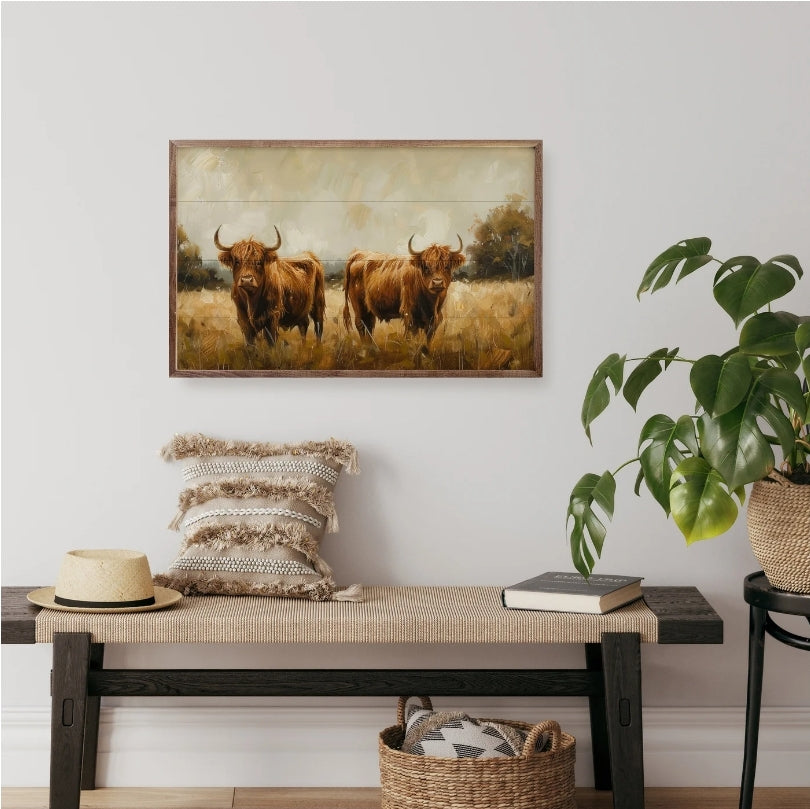 Couple Of Cows By Petals Prints Design image 2