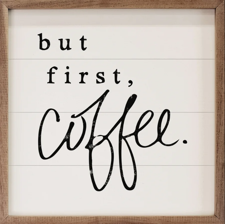 But First Coffee White image 0