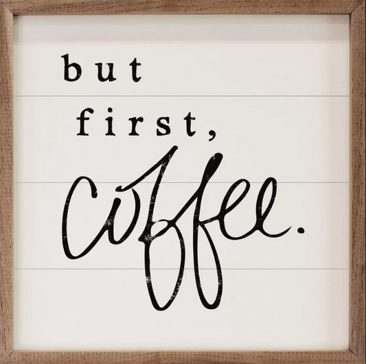 But First Coffee White image 0