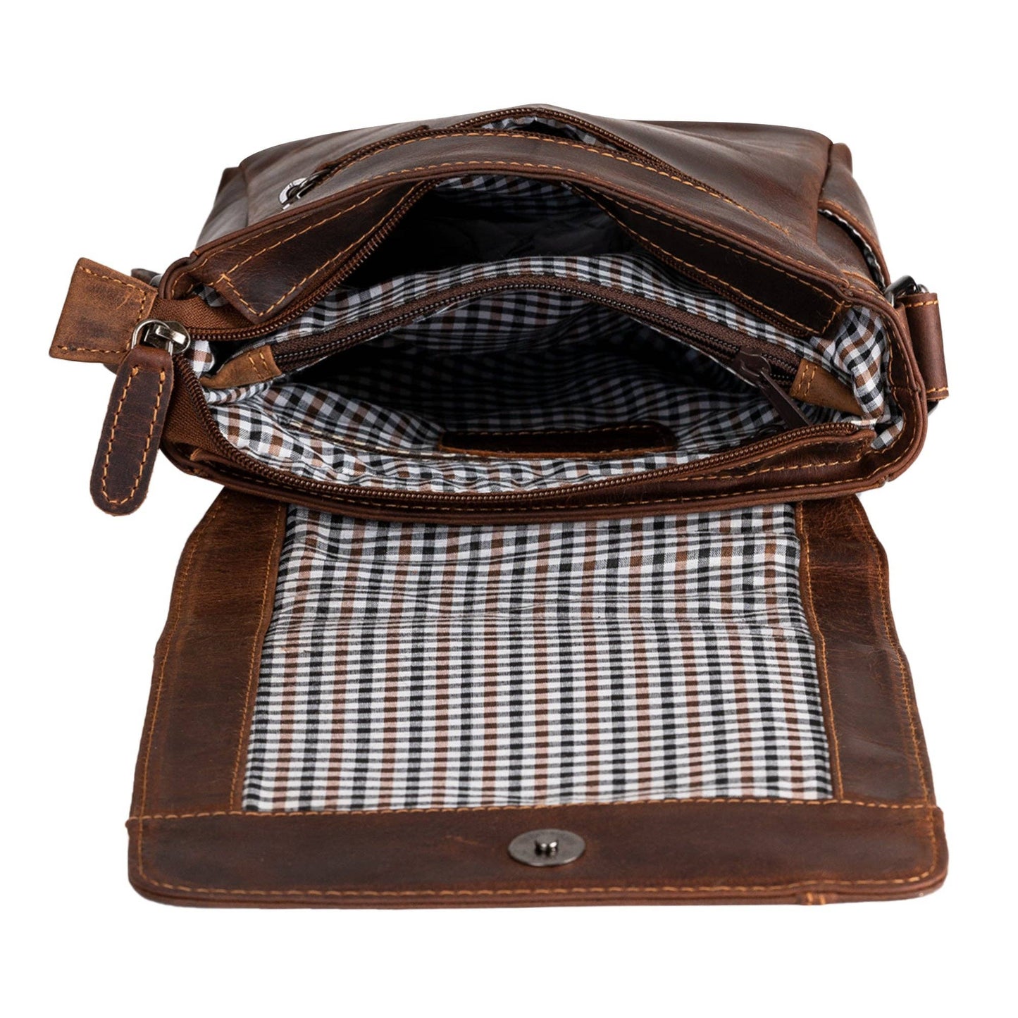 Henry Unisex Mini-Messenger Bag: Sandalwood