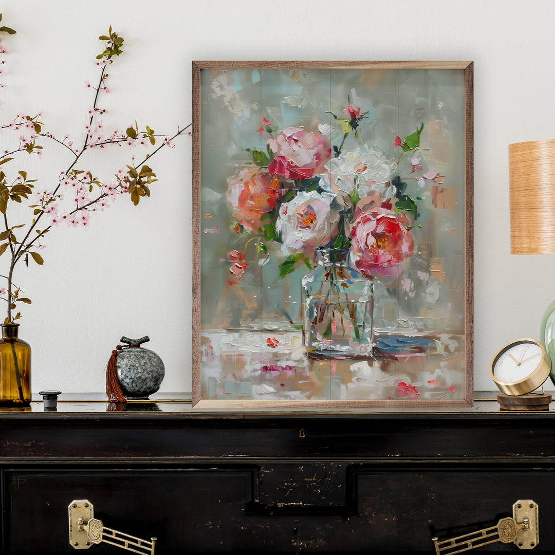 Vintage Floral Vase By Nini Art image 1
