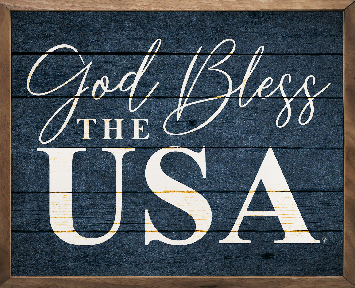 God Bless The USA Blue image 0