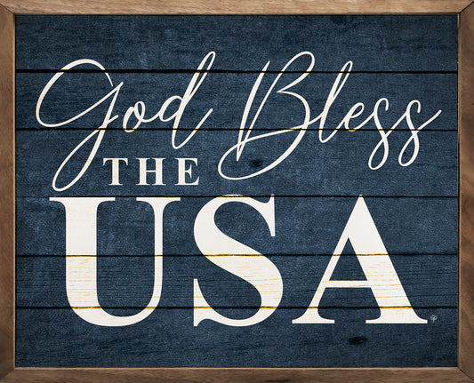 God Bless The USA Blue image 0