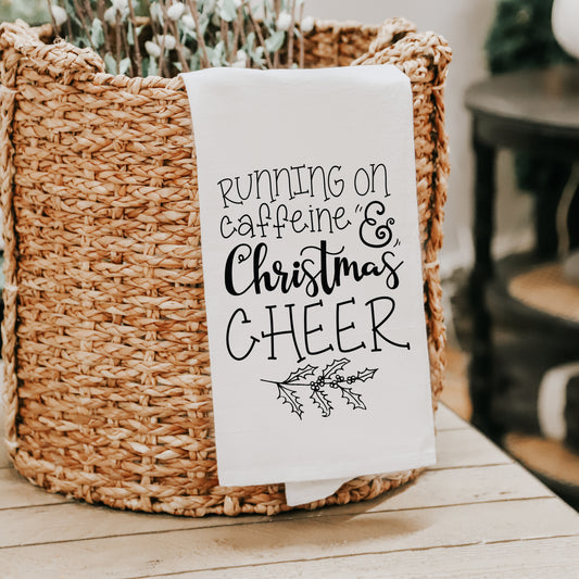 Running On Christmas Cheer Towel image 0