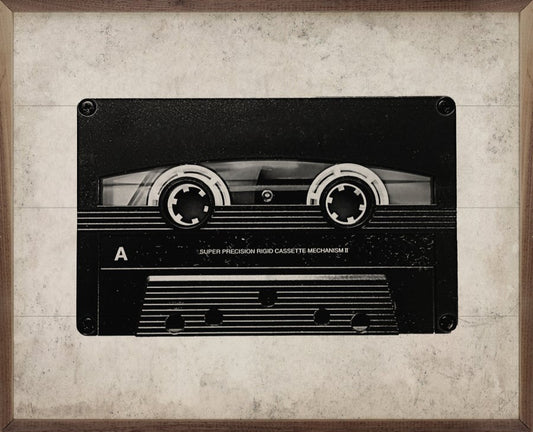 Cassette In Black And White image 0