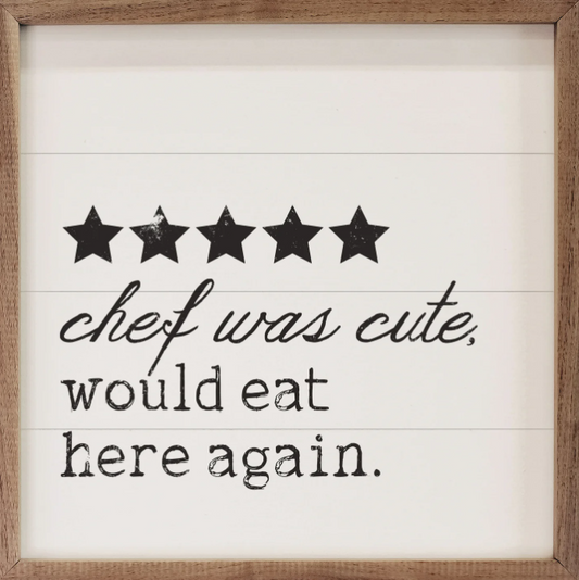 Chef Was Cute White image 0