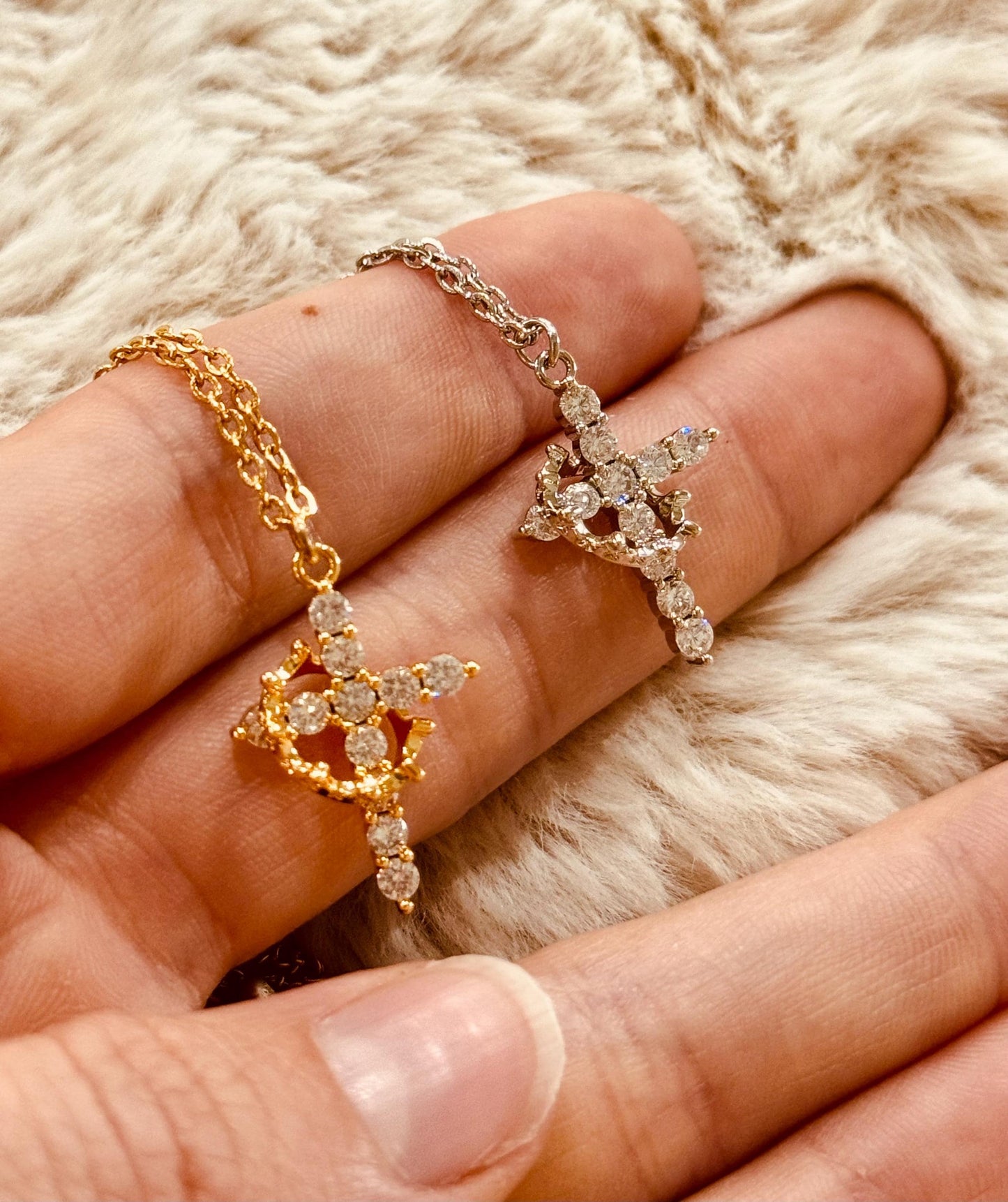 Cross Crown Christian Necklace (C3-5)