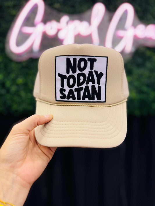 Not Today Satan Patch Foam Trucker Hat