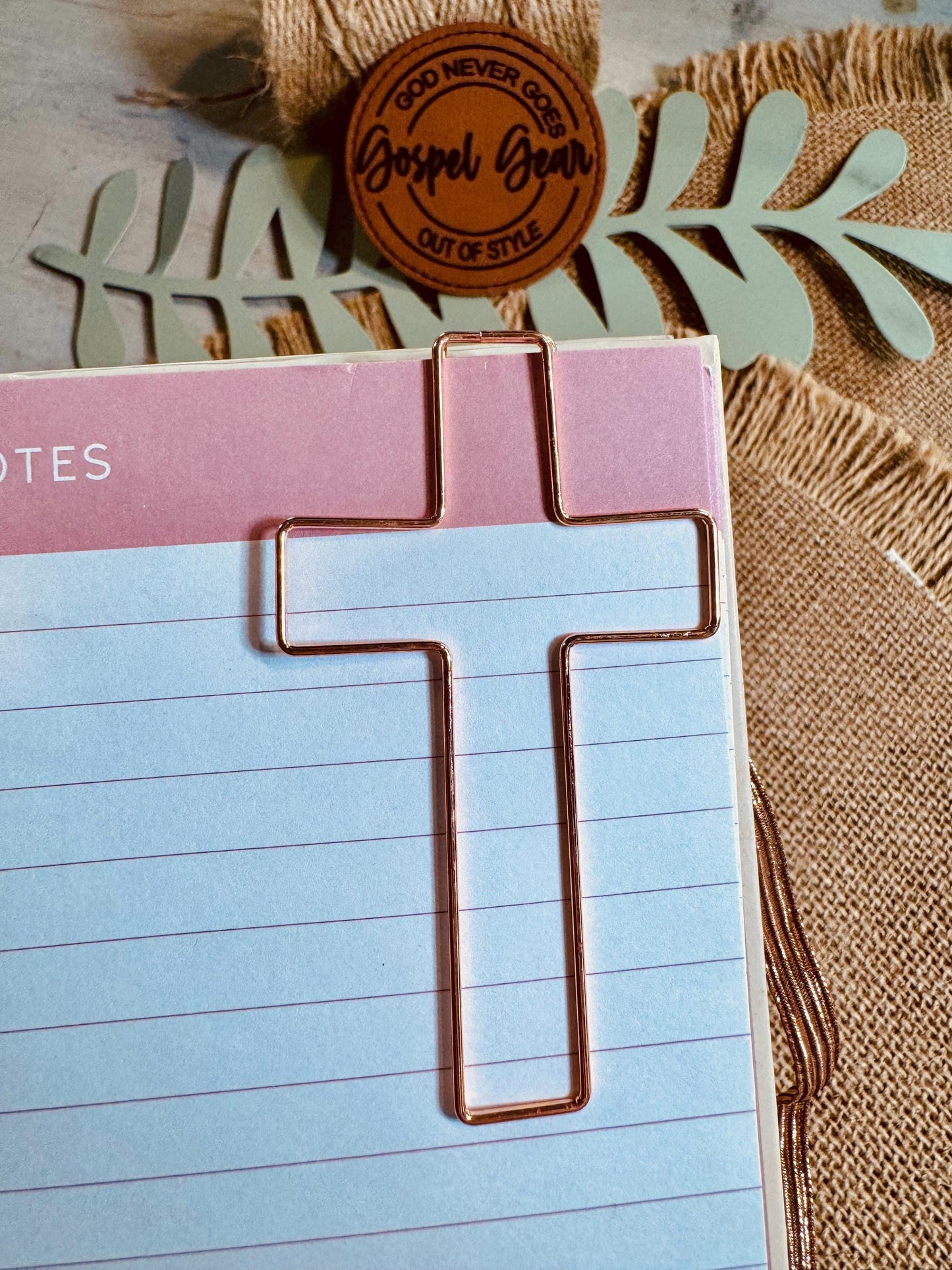 Jumbo Cross Paperclips - Large Cross Bookmark - Large Bible Bookmark - Jumbo Cross Page Marker  - Bible Accessories - Paperclips - Christian