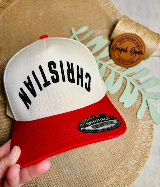 Christian Upside-Down Puff Embroidered Hat
