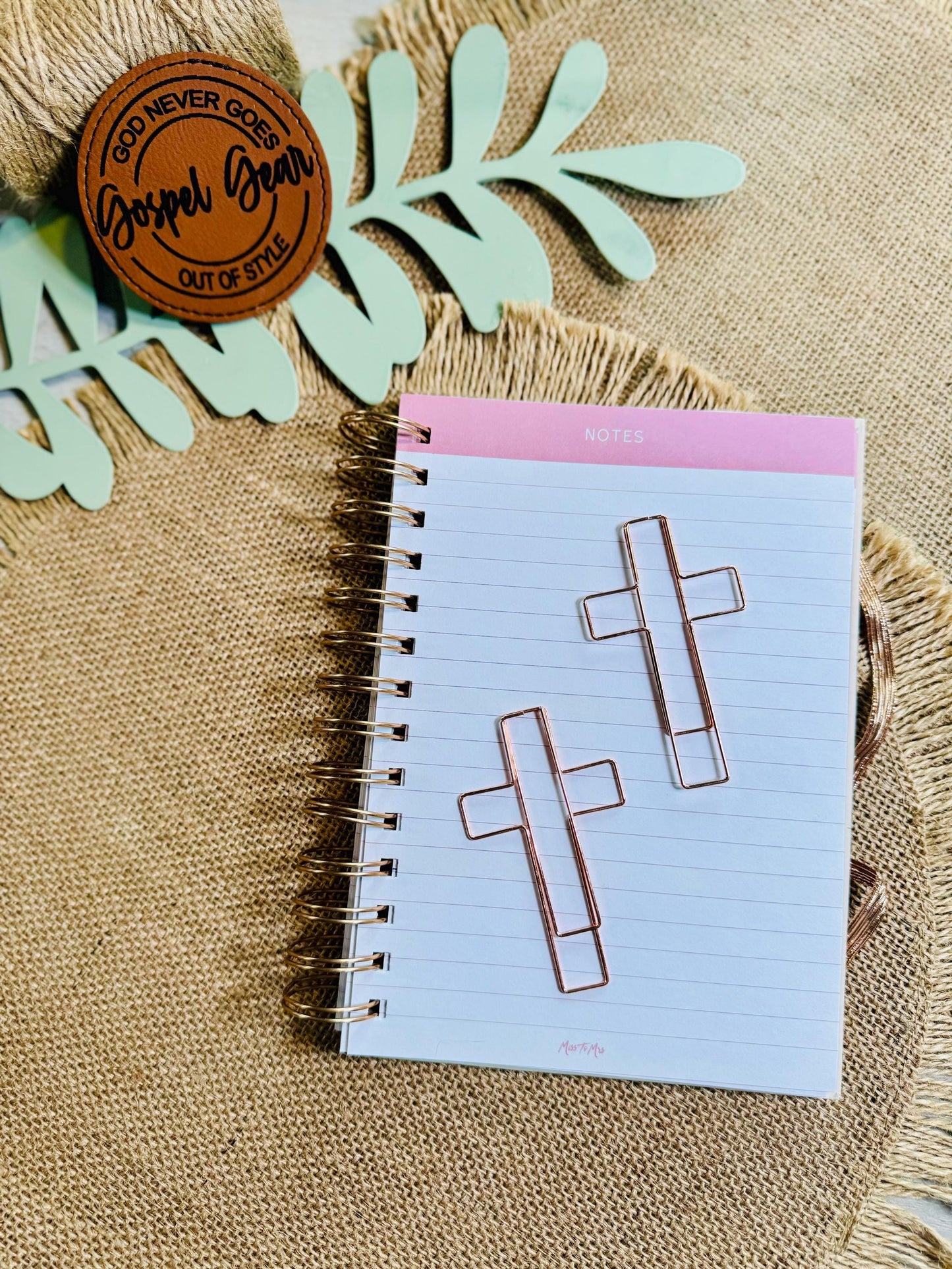 Jumbo Cross Paperclips - Large Cross Bookmark - Large Bible Bookmark - Jumbo Cross Page Marker  - Bible Accessories - Paperclips - Christian