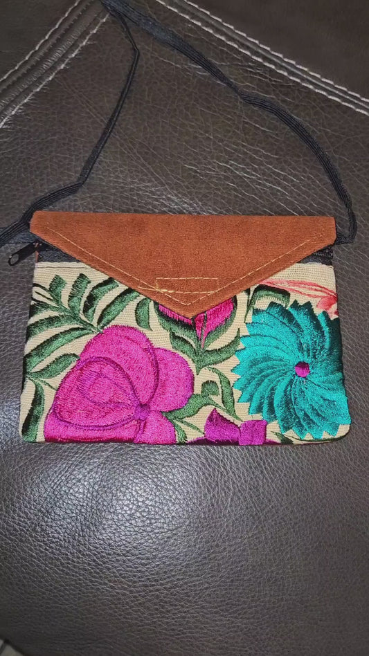 Mini Embroidered Envelope Crossbody